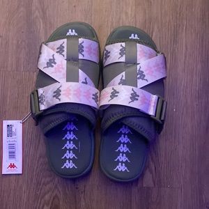 BLACK KAPPA SLIDES UNISEX BRAND NEW